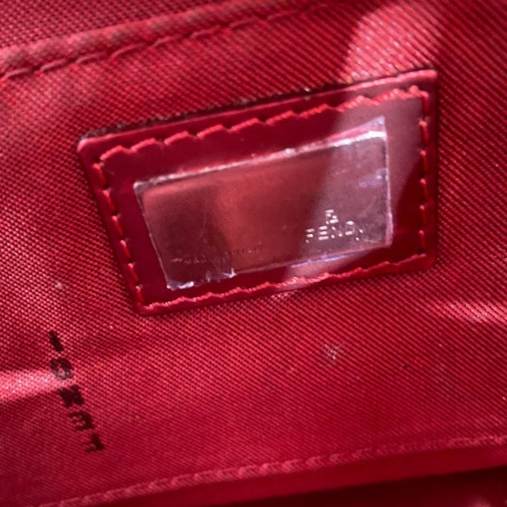 FENDI Authentic Metallic Red Leather Baguette Compilation - Picture 11 of 16